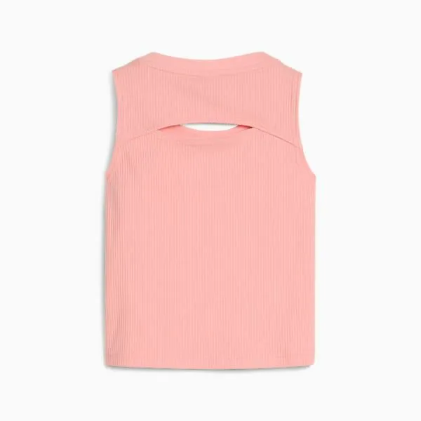 Puma Kids BUTTERFLY VIBE Big 039 Ribbed Tank Top Pink Fruit 8211 Kids