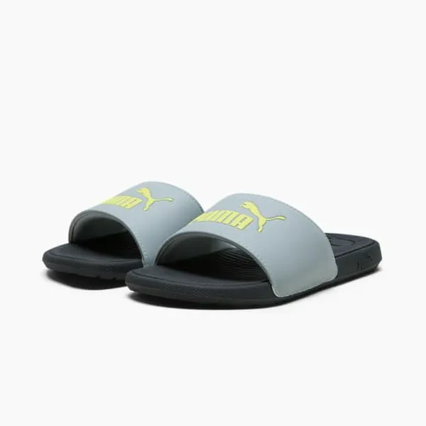 Puma Kids Cool Cat 20 Big 039 Slides Cool Mid Graylime Sheenpuma Black 8211 Kids
