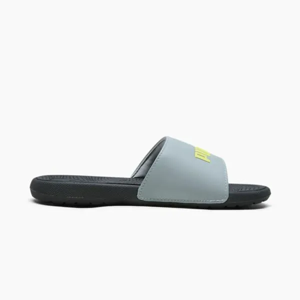 Puma Kids Cool Cat 20 Big 039 Slides Cool Mid Graylime Sheenpuma Black 8211 Kids