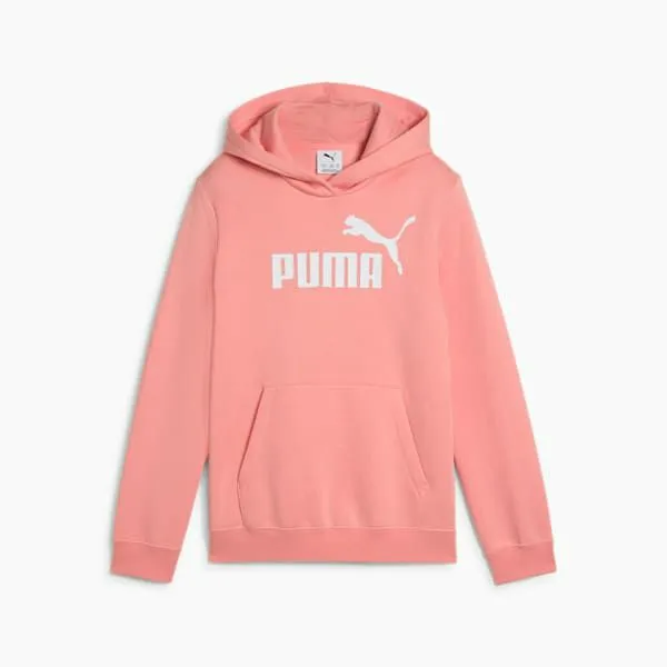 Puma Kids Essentials No 1 Logo Big 039 Fleece Hoodie Pink Fruit 8211 Kids