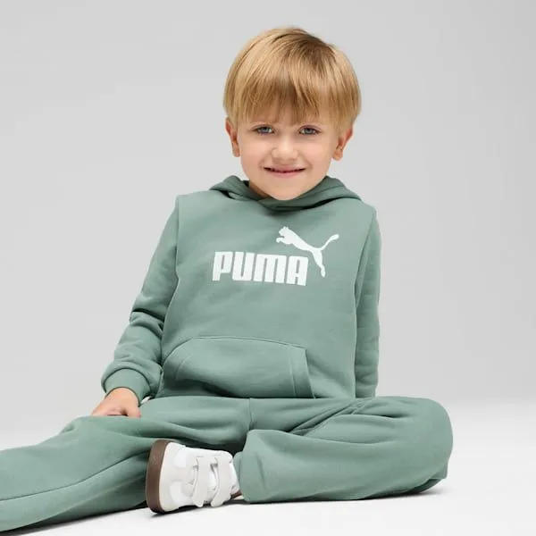 Puma Kids Essentials No 1 Logo Little 039 Fleece Hoodie Green Moon 8211 Kids
