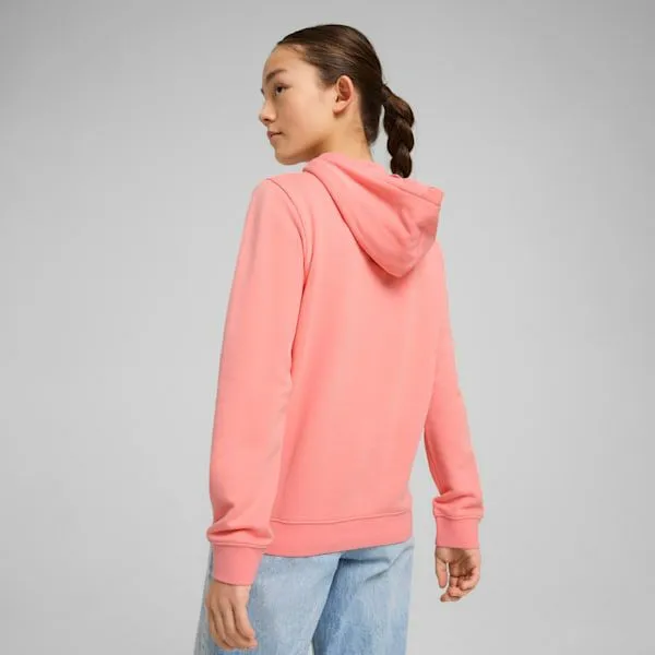 Puma Kids Essentials Script Big 039 Hoodie Pink Fruit 8211 Kids