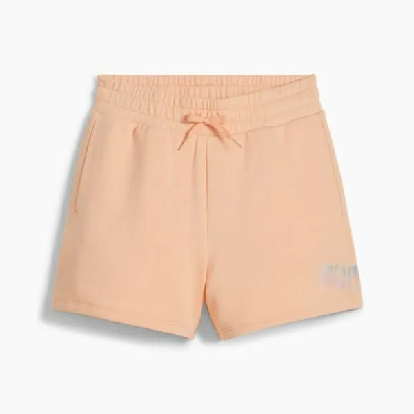 Puma Kids Essentials Summer Daze Big 039 Shorts Peach Fizz 8211 Kids