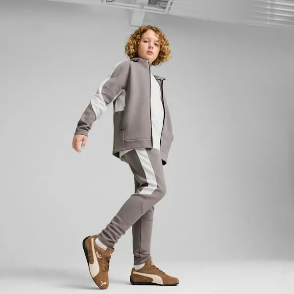 Puma Kids EVOSTRIPE Big 039 FullZip Hoodie Cast Iron 8211 Kids