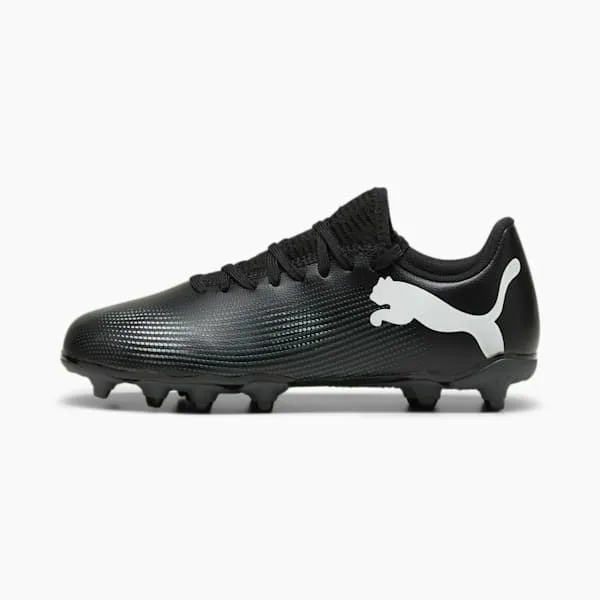 Puma Kids FUTURE 7 PLAY 039 FirmArtificial Ground Soccer Cleats Puma Blackpuma White 8211 Kids