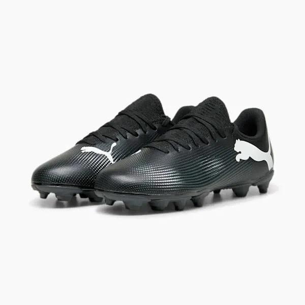 Puma Kids FUTURE 7 PLAY 039 FirmArtificial Ground Soccer Cleats Puma Blackpuma White 8211 Kids