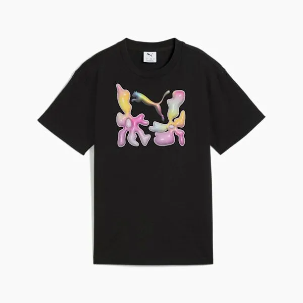Puma Kids Graphics Big 039 Relaxed Tee Puma Black 8211 Kids
