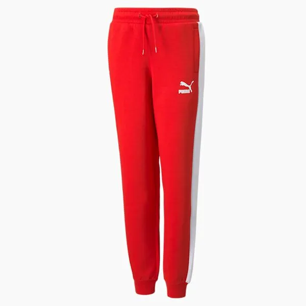 Puma Kids Iconic T7 Big 039 Track Pants High Risk Red 8211 Kids
