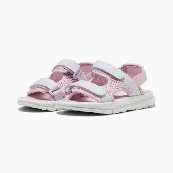 Puma Kids PUMA Evolve Little 039 Sandals Rose Mauvelilac Frostpeaceful Blue 8211 Kids Puma Kids PUMA Evolve Little 039 Sandals Rose Mauvelilac Frostpeaceful Blue 8211 Kids