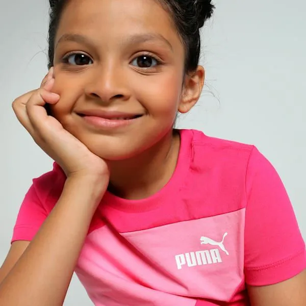 Puma Kids PUMA Power Big 039 Tee Garnet Rose 8211 Kids