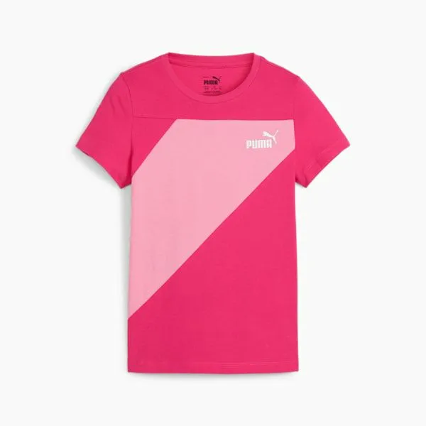Puma Kids PUMA Power Big 039 Tee Garnet Rose 8211 Kids