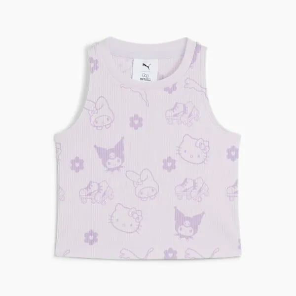 Puma Kids PUMA X HELLO KITTY AND FRIENDS Little 039 Ribbed Tank Top Lilac Frost 8211 Kids Puma Kids PUMA X HELLO KITTY AND FRIENDS Little 039 Ribbed Tank Top Lilac Frost 8211 Kids