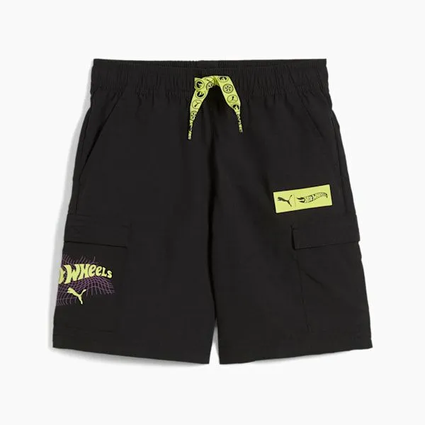 Puma Kids PUMA X HOT WHEELS Little 039 Shorts Puma Black 8211 Kids