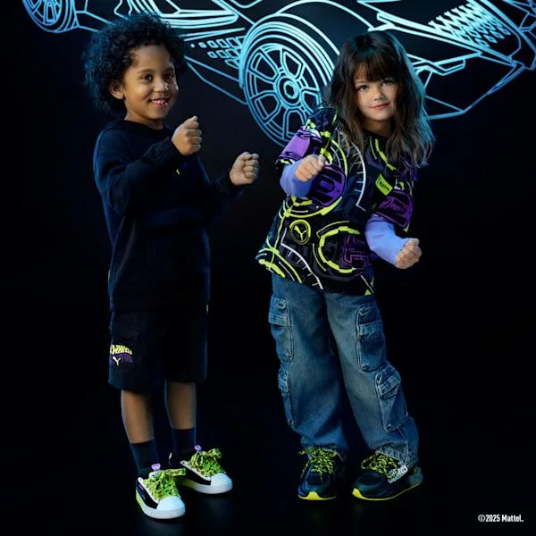 Puma Kids PUMA X HOT WHEELS Little 039 Shorts Puma Black 8211 Kids