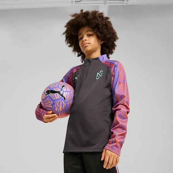 Puma Kids PUMA X NEYMAR Creativity Big 039 QuarterZip Soccer Top Dark Coalsoft Violet 8211 Kids Puma Kids PUMA X NEYMAR Creativity Big 039 QuarterZip Soccer Top Dark Coalsoft Violet 8211 Kids