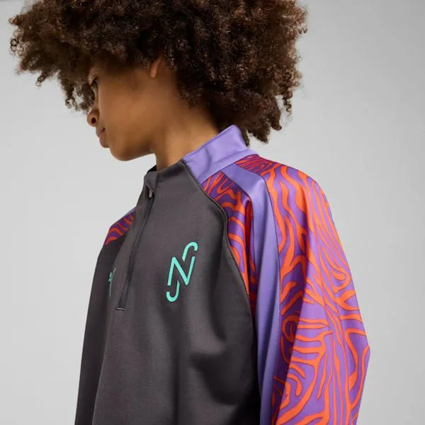 Puma Kids PUMA X NEYMAR Creativity Big 039 QuarterZip Soccer Top Dark Coalsoft Violet 8211 Kids Puma Kids PUMA X NEYMAR Creativity Big 039 QuarterZip Soccer Top Dark Coalsoft Violet 8211 Kids
