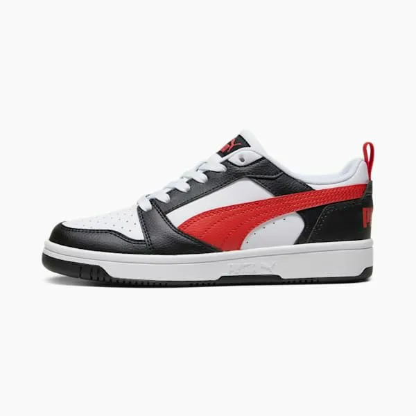 Puma Kids Rebound V6 Big 039 Sneakers Puma Whitefor All Time Redpuma Black 8211 Kids Puma Kids Rebound V6 Big 039 Sneakers Puma Whitefor All Time Redpuma Black 8211 Kids
