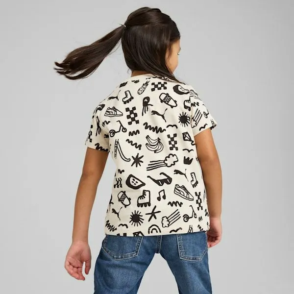 Puma Kids Sandy Adventures Little 039 AllOver Print Tee Alpine Snow 8211 Kids Puma Kids Sandy Adventures Little 039 AllOver Print Tee Alpine Snow 8211 Kids