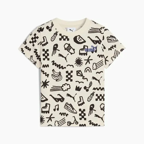 Puma Kids Sandy Adventures Little 039 AllOver Print Tee Alpine Snow 8211 Kids Puma Kids Sandy Adventures Little 039 AllOver Print Tee Alpine Snow 8211 Kids