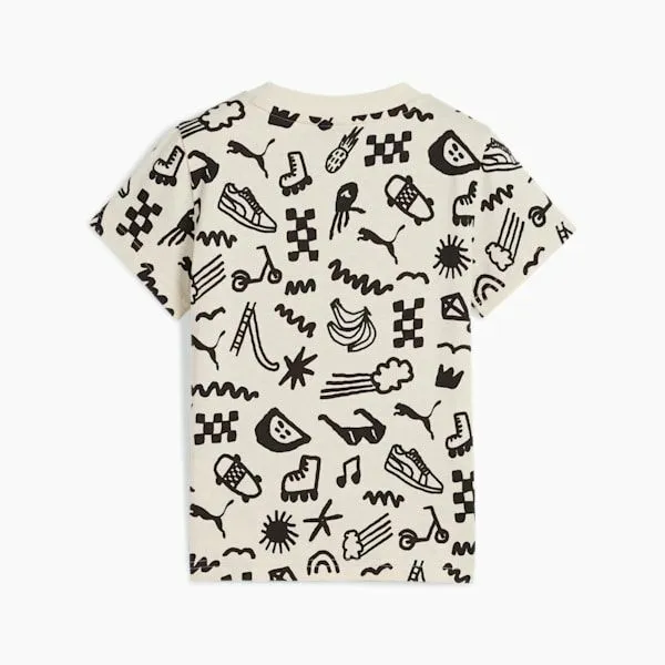 Puma Kids Sandy Adventures Little 039 AllOver Print Tee Alpine Snow 8211 Kids Puma Kids Sandy Adventures Little 039 AllOver Print Tee Alpine Snow 8211 Kids