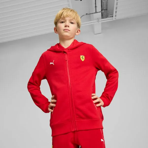 Puma Kids Scuderia Ferrari Race Big 039 Hoodie Rosso Corsa 8211 Kids