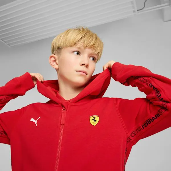 Puma Kids Scuderia Ferrari Race Big 039 Hoodie Rosso Corsa 8211 Kids
