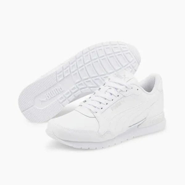Puma Kids ST Runner V3 Leather Big 039 Sneakers Puma Whitepuma White 8211 Kids Puma Kids ST Runner V3 Leather Big 039 Sneakers Puma Whitepuma White 8211 Kids