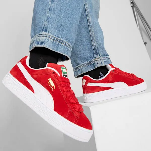 Puma Kids Suede XL Big 039 Sneakers For All Time Redpuma White 8211 Kids