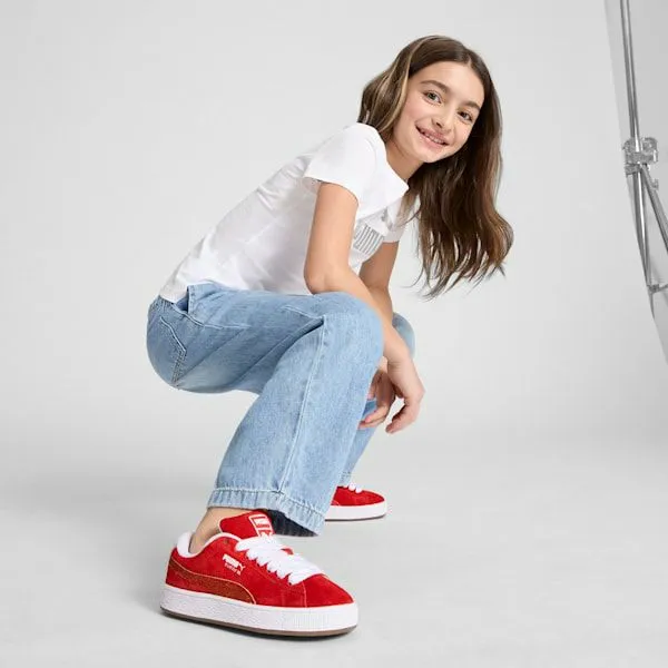 Puma Kids Suede XL Holiday Glitz Big 039 Sneakers For All Time Redpuma Whitepuma Silver 8211 Kids Puma Kids Suede XL Holiday Glitz Big 039 Sneakers For All Time Redpuma Whitepuma Silver 8211 Kids