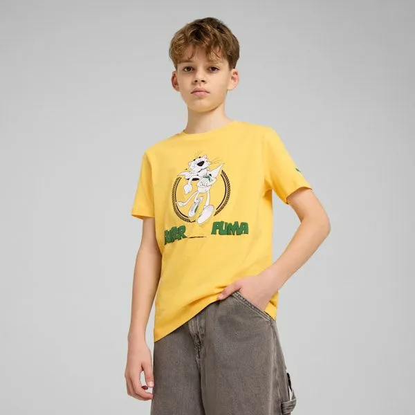 Puma Kids SUPER PUMA Big 039 Graphic Tee I Sunny Yellow 8211 Kids