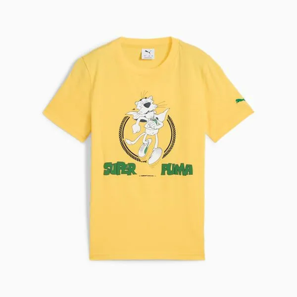 Puma Kids SUPER PUMA Big 039 Graphic Tee I Sunny Yellow 8211 Kids