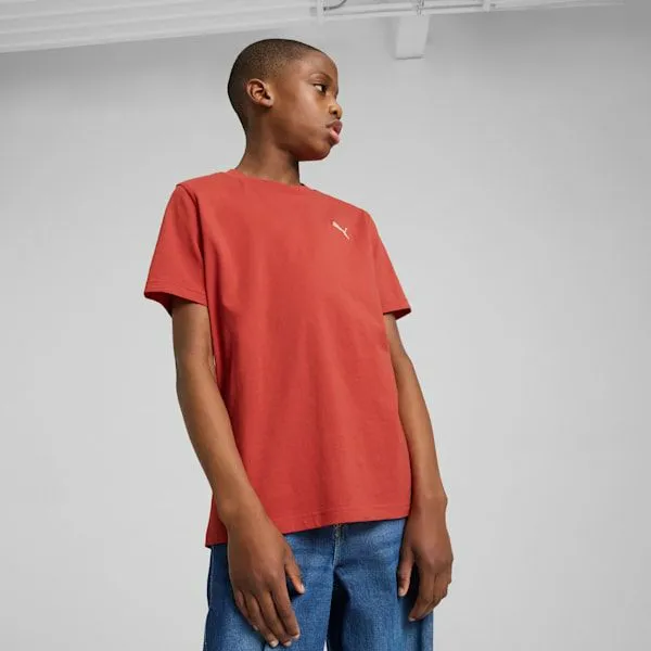 Puma Kids Wardrobe Essentials Big 039 Tee Red Fire 8211 Kids