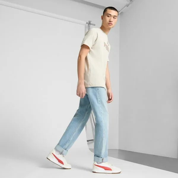 Puma Lifestyle Caven 20 Lux Suede 039s Sneakers Vapor Grayred Firepuma White 8211 Men Puma Lifestyle Caven 20 Lux Suede 039s Sneakers Vapor Grayred Firepuma White 8211 Men