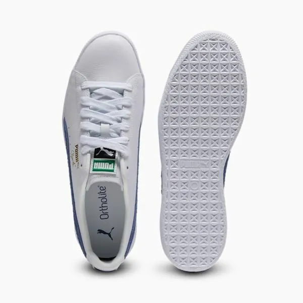 Puma Lifestyle Clyde Base Sneakers Puma Whiteblue Crystalpuma Team Gold 8211 Women Puma Lifestyle Clyde Base Sneakers Puma Whiteblue Crystalpuma Team Gold 8211 Women