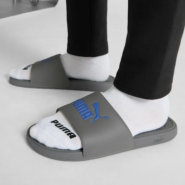 Puma Lifestyle Cool Cat 20 039s Slides Charcoal Grayroyal Sapphire 8211 Men