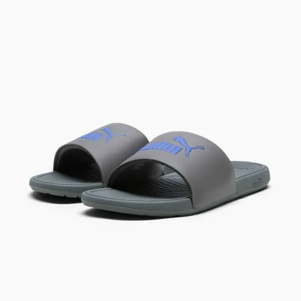Puma Lifestyle Cool Cat 20 039s Slides Charcoal Grayroyal Sapphire 8211 Men