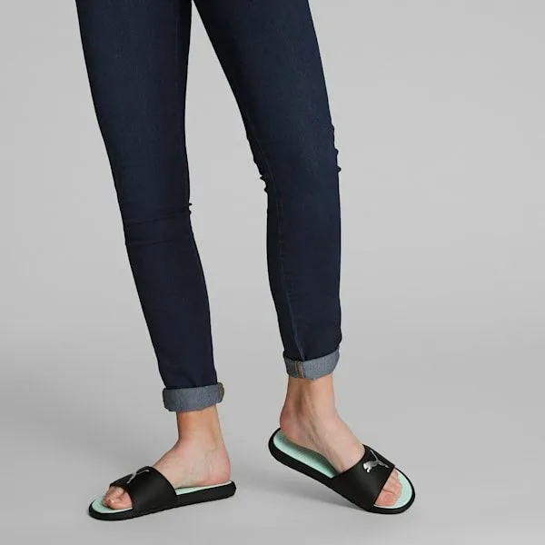 Puma Lifestyle Cool Cat 20 Sport 039s Slides Puma Blackpuma Silverfair Aqua 8211 Women Puma Lifestyle Cool Cat 20 Sport 039s Slides Puma Blackpuma Silverfair Aqua 8211 Women