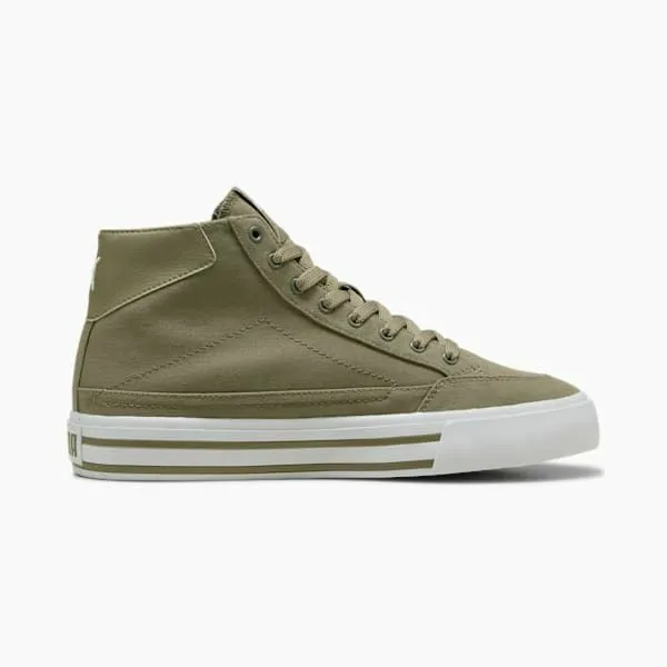 Puma Lifestyle Court Classic Vulcanized Formstrip 039s Mid Top Sneakers Velvet Mosspuma White 8211 Men Puma Lifestyle Court Classic Vulcanized Formstrip 039s Mid Top Sneakers Velvet Mosspuma White 8211 Men