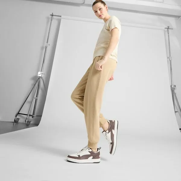 Puma Lifestyle Dribble Sneakers Warm Whitechestnut Brown 8211 Women