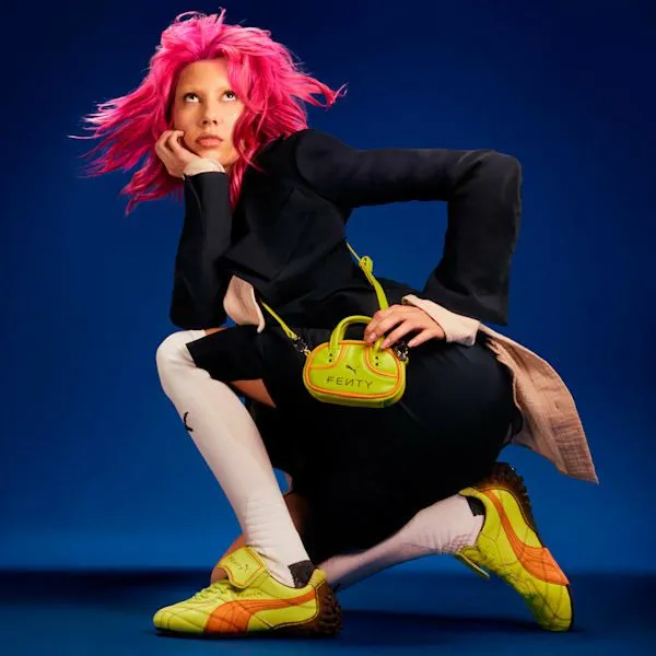 Puma Lifestyle FENTY X PUMA Avanti LS Stitched 039s Sneakers Lime Sheenpumpkin Pie 8211 Women Puma Lifestyle FENTY X PUMA Avanti LS Stitched 039s Sneakers Lime Sheenpumpkin Pie 8211 Women
