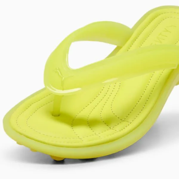 Puma Lifestyle FENTY X PUMA Cat Cleat Jelly 039s Shoes Lime Sheen 8211 Women Puma Lifestyle FENTY X PUMA Cat Cleat Jelly 039s Shoes Lime Sheen 8211 Women