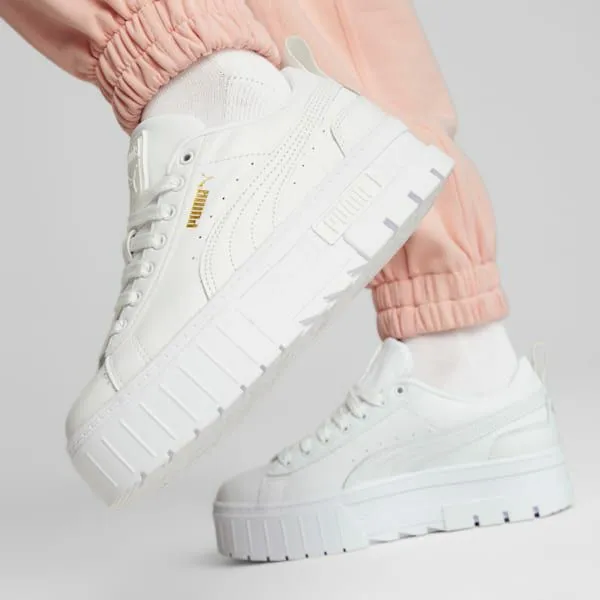 Puma Lifestyle Mayze Classic 039s Sneakers Puma White 8211 Women