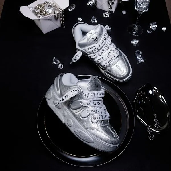 Puma Lifestyle PUMA X LAMELO BALL LaFranc Written In Chrome Sneakers Silver Mistpuma Silverpuma Black 8211 Women Puma Lifestyle PUMA X LAMELO BALL LaFranc Written In Chrome Sneakers Silver Mistpuma Silverpuma Black 8211 Women