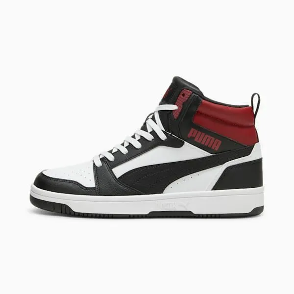Puma Lifestyle Rebound V6 039s Mid Top Sneakers Puma Whitepuma Blackintense Red 8211 Men Puma Lifestyle Rebound V6 039s Mid Top Sneakers Puma Whitepuma Blackintense Red 8211 Men