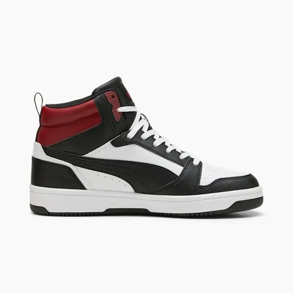 Puma Lifestyle Rebound V6 039s Mid Top Sneakers Puma Whitepuma Blackintense Red 8211 Men