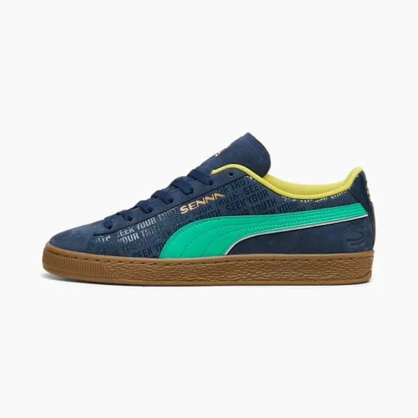 Puma Lifestyle SENNA A VIDA Suede 039s Motorsport Shoes Club Navyfaster Yellow 8211 Men Puma Lifestyle SENNA A VIDA Suede 039s Motorsport Shoes Club Navyfaster Yellow 8211 Men
