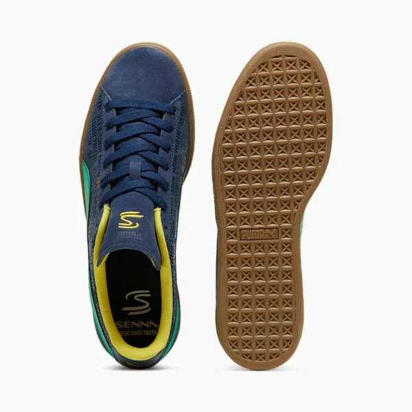 Puma Lifestyle SENNA A VIDA Suede 039s Motorsport Shoes Club Navyfaster Yellow 8211 Men Puma Lifestyle SENNA A VIDA Suede 039s Motorsport Shoes Club Navyfaster Yellow 8211 Men