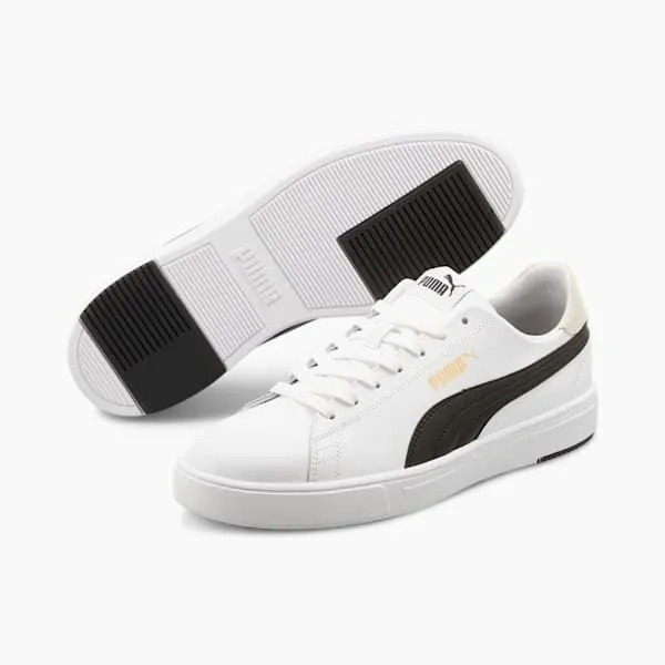 Puma Lifestyle Serve Pro Lite 039s Sneakers Puma Whitepuma Blackpuma Team Gold 8211 Men Puma Lifestyle Serve Pro Lite 039s Sneakers Puma Whitepuma Blackpuma Team Gold 8211 Men