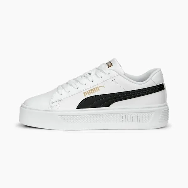 Puma Lifestyle Smash V3 039s Platform Sneakers Puma Whitepuma Blackpuma Gold 8211 Women Puma Lifestyle Smash V3 039s Platform Sneakers Puma Whitepuma Blackpuma Gold 8211 Women