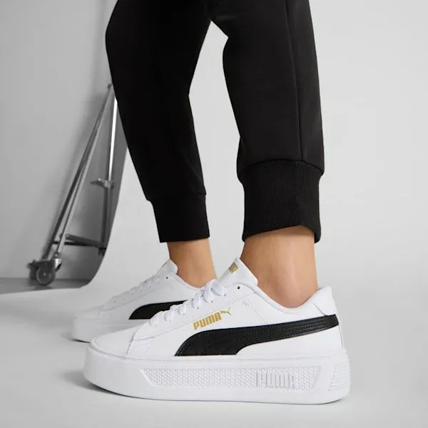 Puma Lifestyle Smash V3 039s Platform Sneakers Puma Whitepuma Blackpuma Gold 8211 Women Puma Lifestyle Smash V3 039s Platform Sneakers Puma Whitepuma Blackpuma Gold 8211 Women
